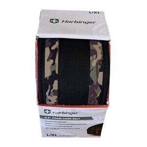 Harbinger SZ L/XL Camo Foam Core Belt 4.5" Lifting Weightlifting Sports NIB